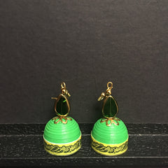 Paper Earrings - Eco Jewelry - Paper Jumkhas Eco jumkas - Paper Jewelry Bollywood earrings