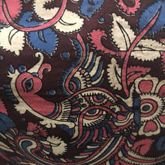 Extra Large Tote Bag, Kalamkari Totes, Handmade Eco-friendly -Green Bag, Large Shoulder Bag, Handmade Scrap bag, Peacock Purse