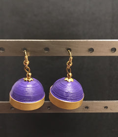 New Pastel colors Loops cuties Mini Paper Earrings - Eco Jewelry - Paper Jumkhas Eco jumkas - Paper Jewelry Bollywood earrings
