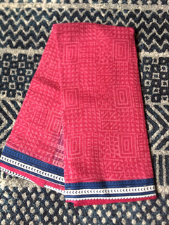 Kota Doria | Bagru border Patch work sarees | Fluffy feather light saris | Handloom saree | Handblock print saree