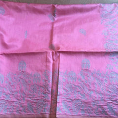 Warli tribal motifs on Geecha artsilk| Beautiful pastel pink saree |  Handmade sarees | Indian sarees | Ecoembrace sarees