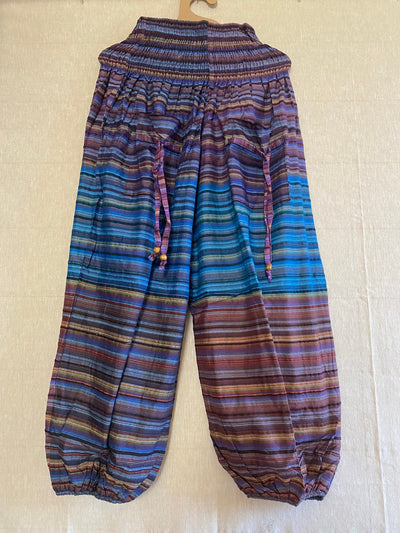 Balloon Pants | Softest Cotton pants | pinstripes pants | yoga pants | Harem pants | Fun lounge pants