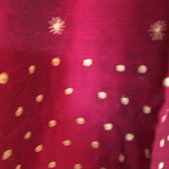RawSilk Rani Pink Embroidered Kurti Tunics |Short Kurtis for women |Indian tunics| Collar Kurtis | XL(44") | Same Day Shipping