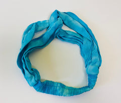 Blue Skies | Headband | Cotton Tie Dye Headbands | Bohemian Headbands | Eco chic | Upscaled hair accessories | Elastic knotted headbands