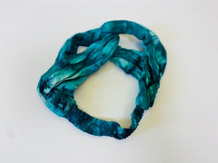 Teal Headbands | Mesmerizing Hair wrap| Cotton Tie Dye Headbands | Bohemian Eco chic | Upscaled accessories | Elastic knotted headbands
