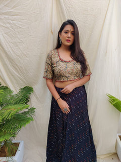Kalamkari Designer blouse | Readymade Neutral saree blouse | Designer Blouse for women | Readymade size 36" & 40"