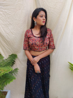 Kalamkari Designer blouse | Readymade saree blouse | Designer Blouse for women | Readymade size 36" & 40"