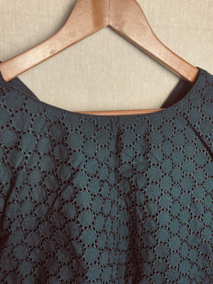 Hakoba V neck Black Saree Blouse / Cotton Hakoba Designer Blouse/ Sari Blouse for women Elbow sleeves saree blouses /Stitched Blouse/ S-XL