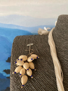 HANDMADE SEED NECKLACE - Jasmine Buds Necklace, Pearl Thread Necklace, Necklace & Jasmine Earring, Organic Seed Necklace, Bead Seed Necklace