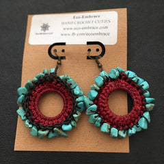 Stunningly Beautiful Exotic Hand crocheted Bohemian Earrings | Closeout Sale