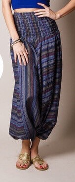 Soothing Sandal Shade |Softest Cotton harem pants  | yoga pants | afghani pants | PINSTRIPES | Drop Crotch Pants| Unique Best Quality Fabric