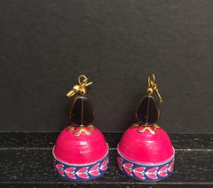 Paper Earrings - Eco Jewelry - Paper Jumkhas Eco jumkas - Paper Jewelry Bollywood earrings