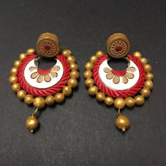 Artisan Handmade Ecofriendly  Handpainted Terracotta Earrings - Designer Chandbalis Earrings Festive Collections