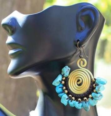 Stunningly Beautiful Exotic Hand crocheted Bohemian Earrings | Closeout Sale