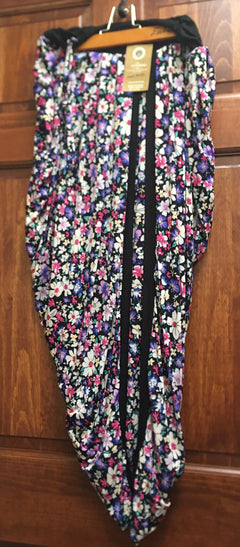 Floral Bouquet prints BOHO Dhoti pants with elastic and tie rope | Bollywood YOGA, Travel, Lounge Pants | Nach pants Dance pants