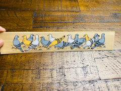 Peace Dove | Recycled Palm leaf Long Bookmarks | Pattachitra Handmade Palm Leaf Eco Printed duo DIY | Affirmation Reminders