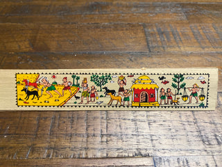 Ancient Farming | Recycled Palm leaf Long Bookmarks | Pattachitra...