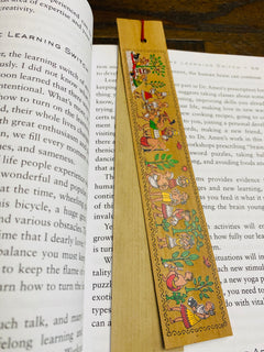Tribal Life | Recycled Palm leaf Long Bookmarks | Pattachitra Handmade Palm Leaf Eco Printed duo DIY | Affirmation Reminders