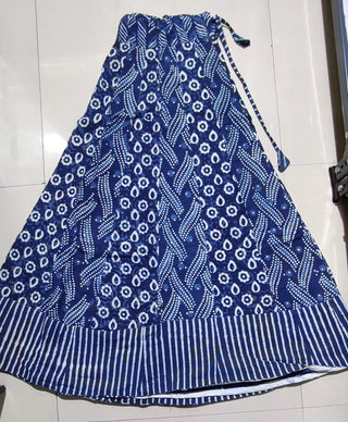 5 meter Super Flair Indigo Skirts | HandBlock Printed veg...